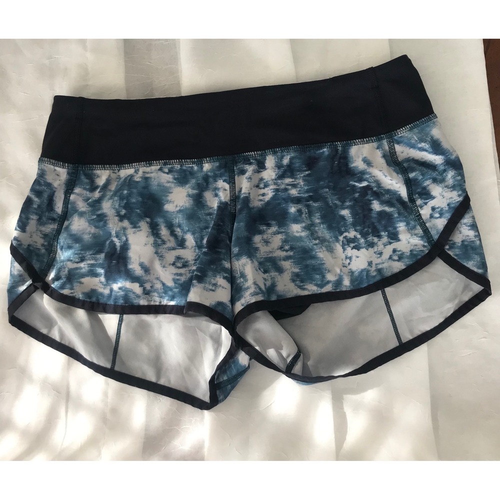 Lululemon Speed‎ Up Low Rise Short 2.5 Inch Inseam Tie Dye Size 6